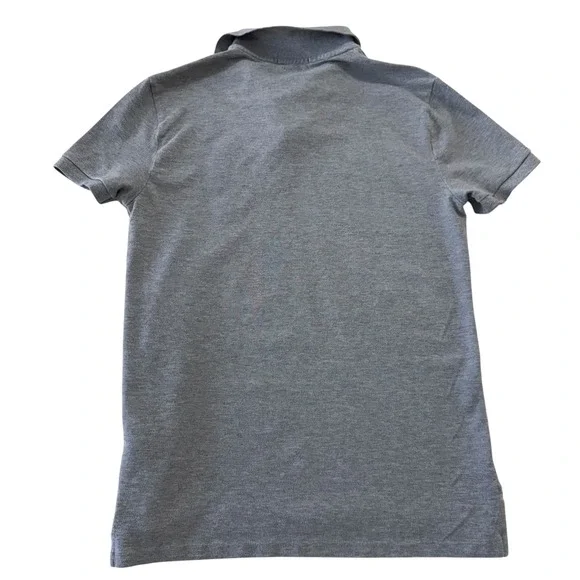 Polo Ralph Lauren Mens Custom Slim Fit Crest Polo Shirt Gray Small Large Pony - Picture 3 of 10